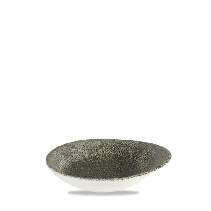 Raku Quartz Black Round Round Dish 6 3/8X5 5/8" Box 12