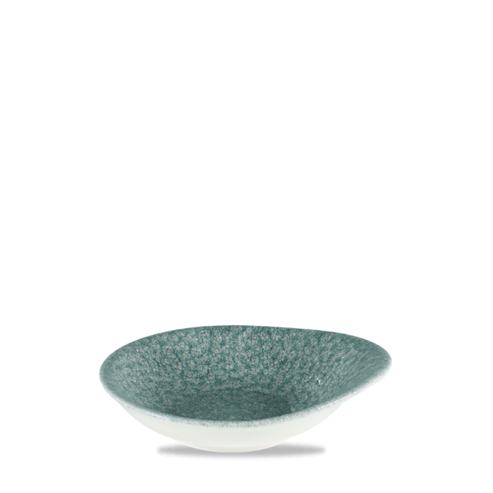 Raku Topaz Blue Round Round Dish 6 3/8X5 5/8" Box 12