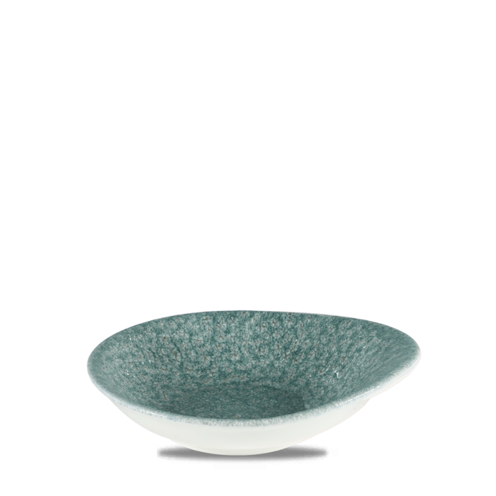 Raku Topaz Blue Round Round Dish 7 2/8X6.5" Box 12