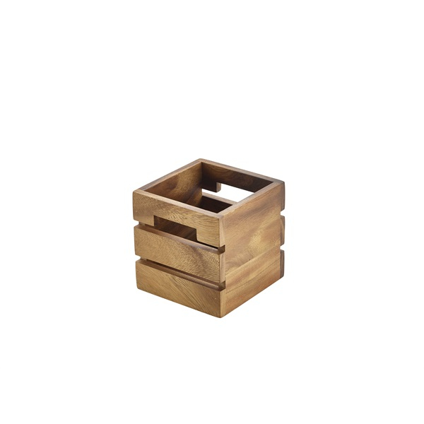 Acacia Wood Box/Riser 12x12x12cm - SKU: RSR-W1212