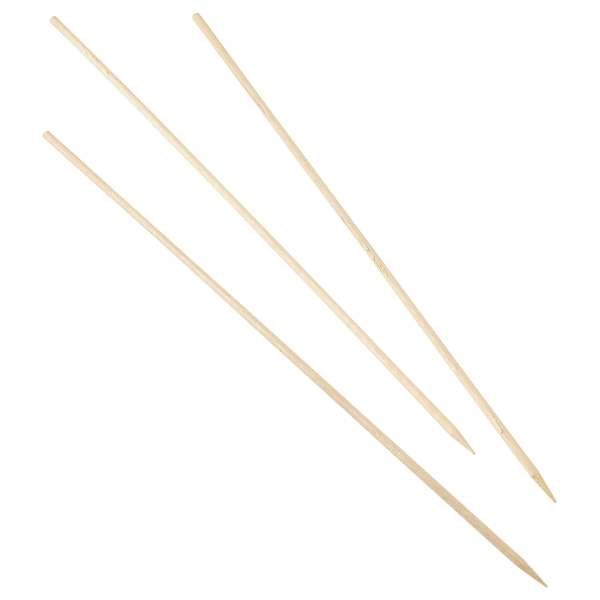Wooden Skewers 25cm/10" (100pcs) - SKU: SKW25