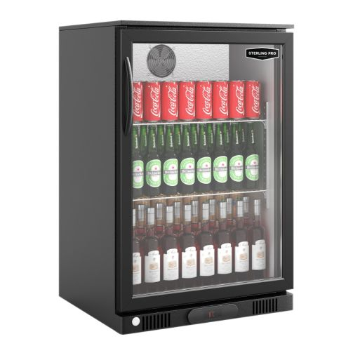 Sterling Pro Hinged Single Door Bottle Cooler, 106 x 330ml Bottles