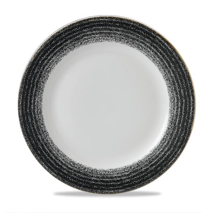Studio Prints Charcoal Black Profile Plate 10 7/8" Box 12