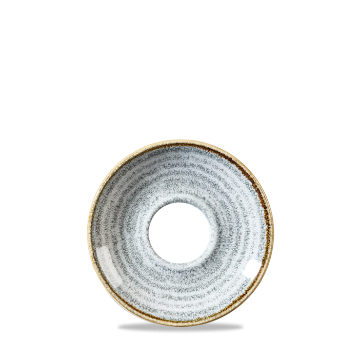 Studio Prints Stone Grey  Espresso Saucer 4.5" Box 12