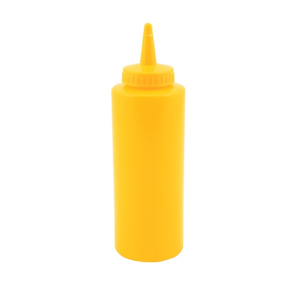 Genware Squeeze Bottle Yellow 12oz/35cl - SKU: SQB12Y