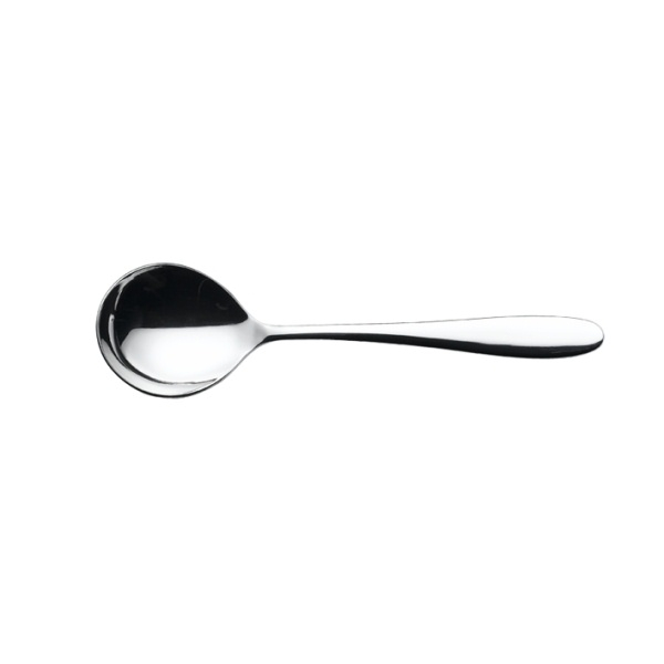 Genware Saffron Soup Spoon 18/0 (Dozen) - SKU: SS-SN