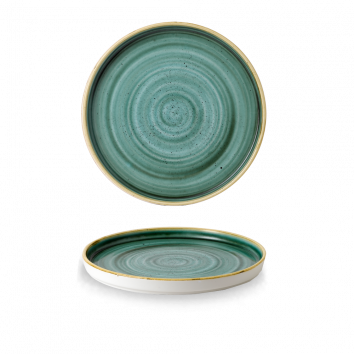 Stonecast Samphire Green  Walled Plate 8.67" Box 6