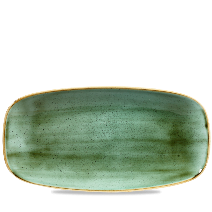 Stonecast Samphire Green  Chefs Oblong Plate 11 3/4X6" Box 12
