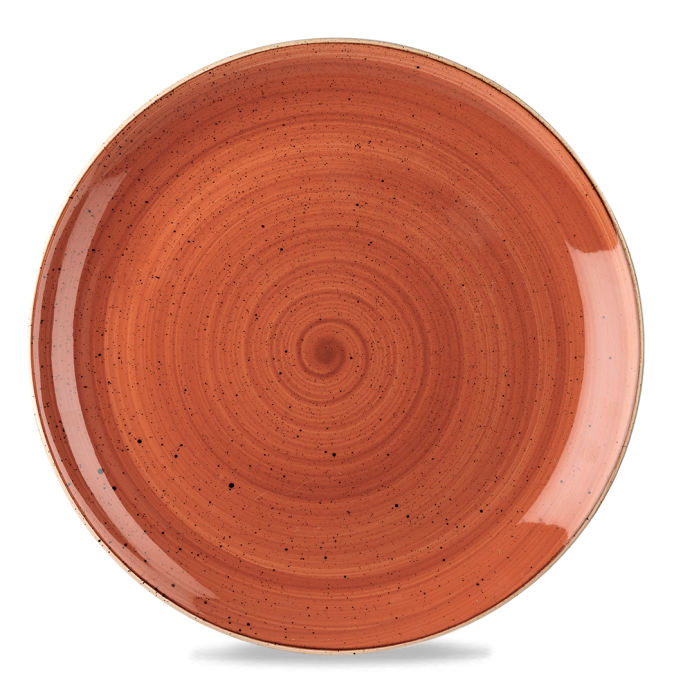 Stonecast Orange Coupe Evolve Plate 12" Box 6
