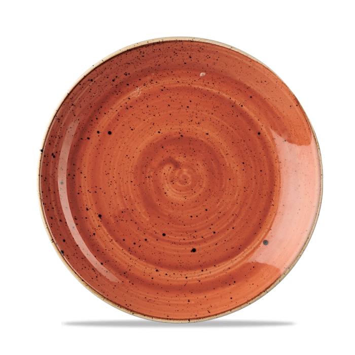 Stonecast Orange Evolve Coupe Plate 8.67" Box 12