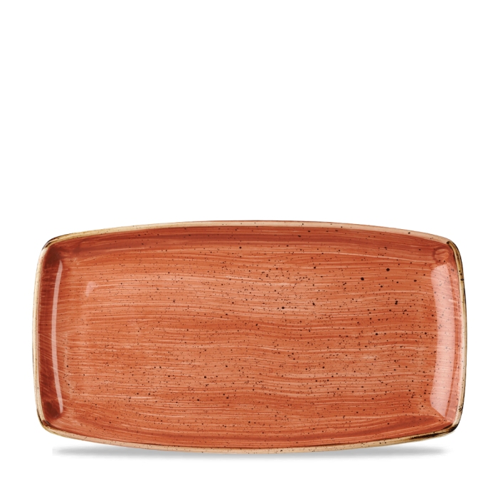 Stonecast Orange  Oblong Plate 13 1/2" Box 6