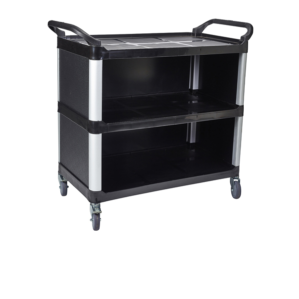 GenWare Large 3 Tier PP Panelled Trolley - SKU: TROLPL-P