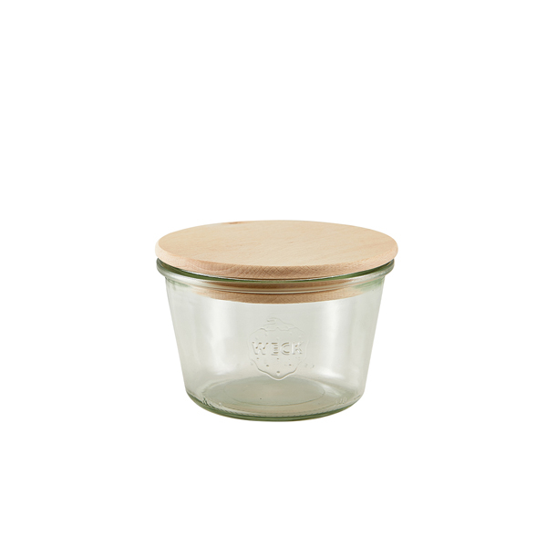 Weck Jar with Wooden Lid 37cl/13oz (Dia)