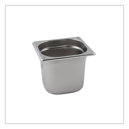 1/6 Sixth Size Stainless Steel Gastronorm Pans