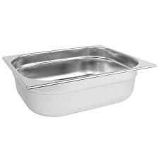 St/St Gastronorm Pan 1/2 - 150mm Deep - SKU: GN12-150