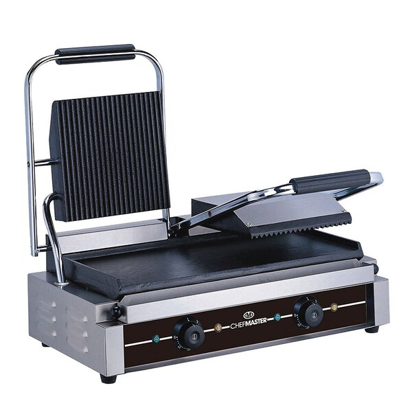 Chefmaster Double Contact Grill - Ribbed/Flat - SKU: HEA751