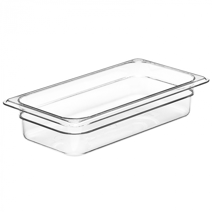 1/3 -Polycarbonate GN Pan 65mm Clear - SKU: PC13-065