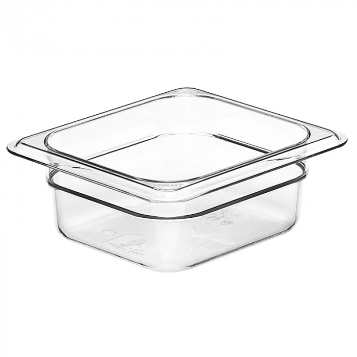 1/6 -Polycarbonate GN Pan 65mm Clear - SKU: PC16-065