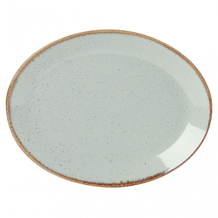 Stone Oval Plate 30cm/12" Box of 6