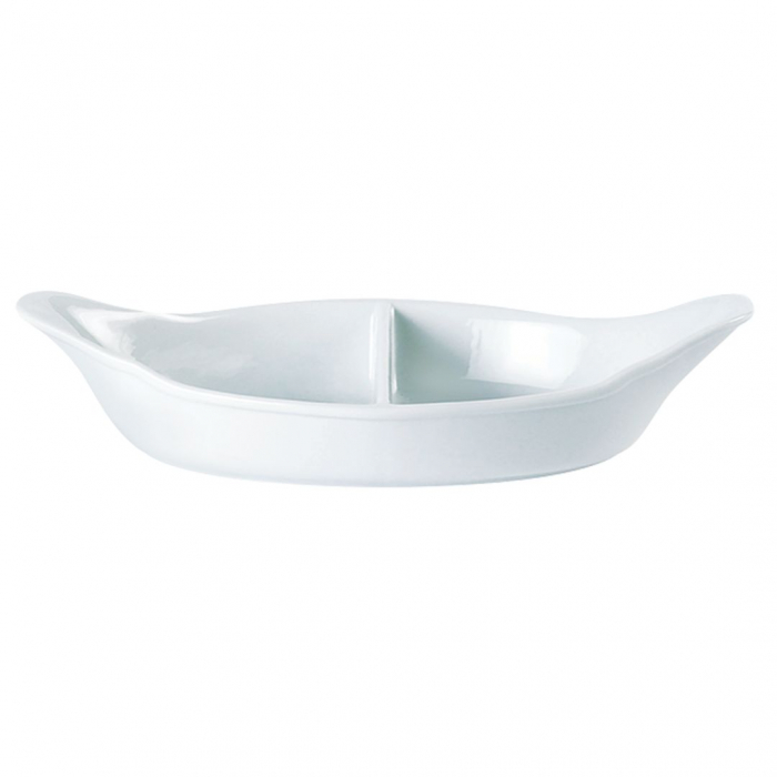 Divided Oval Eared Dish 28cm/11" - SKU: P15425