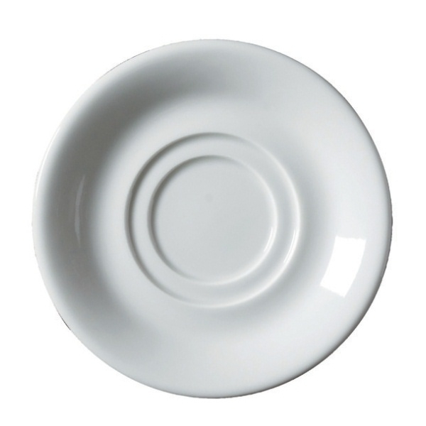 Genware Porcelain Double Well Saucer 15cm/6" - SKU: 162115