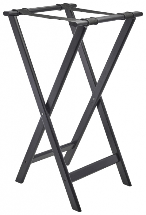 GenWare Black Wooden Tray Stand - SKU: 1815WDBK