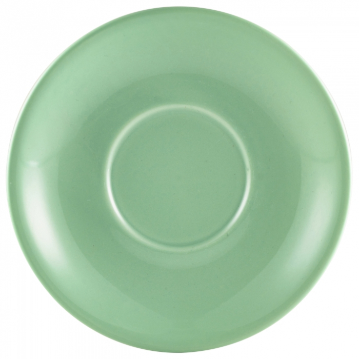 Genware Porcelain Green Saucer 13.5cm/5.25" - SKU: 182113GR