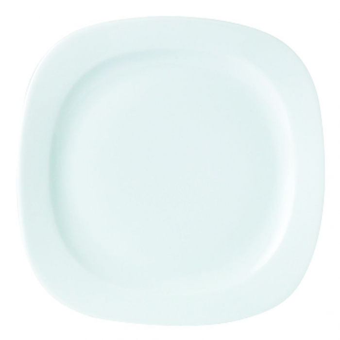 Square Rimmed Shaped Plate 18cm(21cm) 7"(8.25") - SKU: P21921