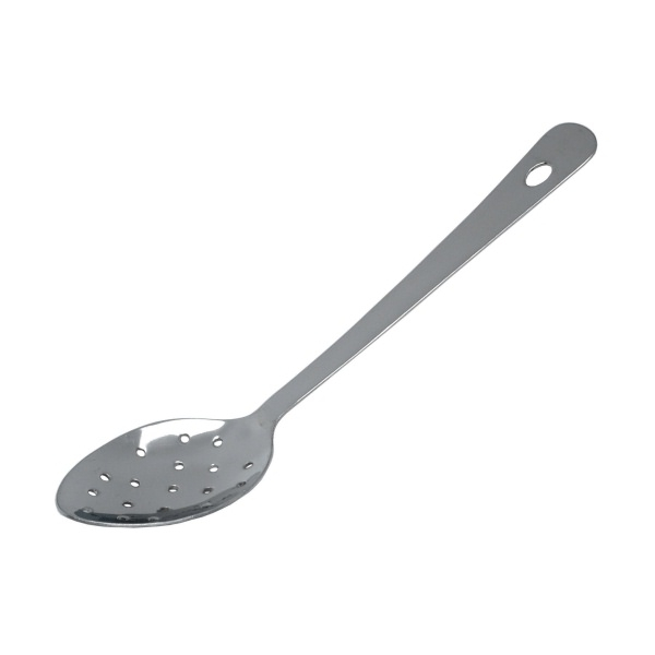 S/St.Perforated Spoon 14" With Hanging Hole - SKU: 300114