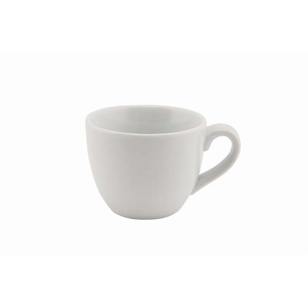 Genware Porcelain Bowl Shaped Cup 9cl/3oz - SKU: 312109