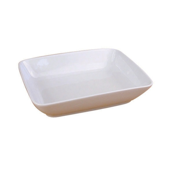Genware Porcelain Rectangular Dish 13 x 9.5cm/5 x 3.75" - SKU: 351613