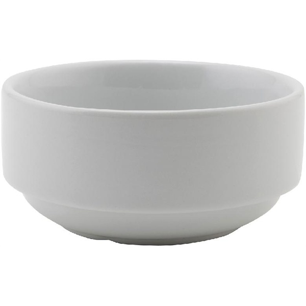 Genware Porcelain Unhandled Soup Bowl 25cl/8.75oz - SKU: 360210
