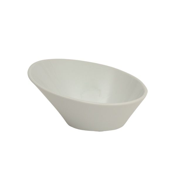 Genware Porcelain Oval Sloping Bowl 21cm/8.25" - SKU: 366021