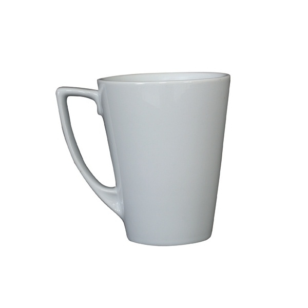 Genware Porcelain Angled Handled Mug 35cl/12.25oz - SKU: 422135