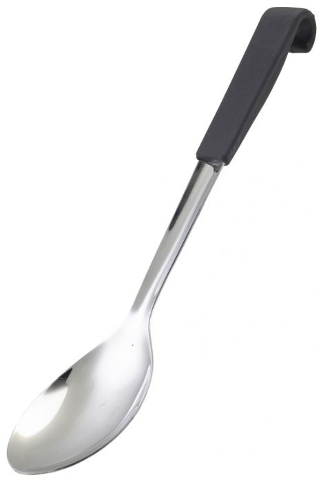 GenWare Black Handled Serving Spoon 34cm - SKU: 566-04BK