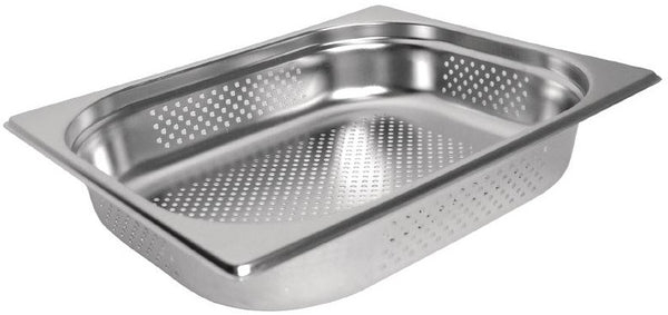 Chefset Stainless Steel Gastronorm Pan 1/2 65mm Perforated