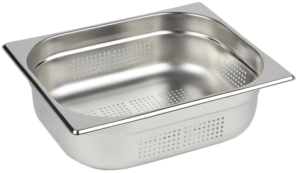 Chefset Stainless Steel Gastronorm Pan 1/2 100mm Perforated