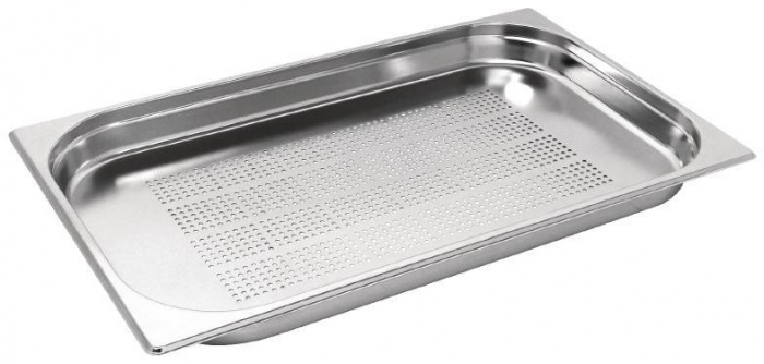 Chefset Stainless Steel Gastronorm Pan 1/1 20mm Perforated