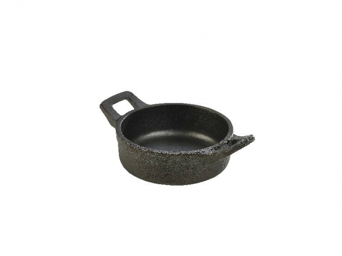 Mini Cast Iron Round Eared Dish 11 x 3.5cm - SKU: C113