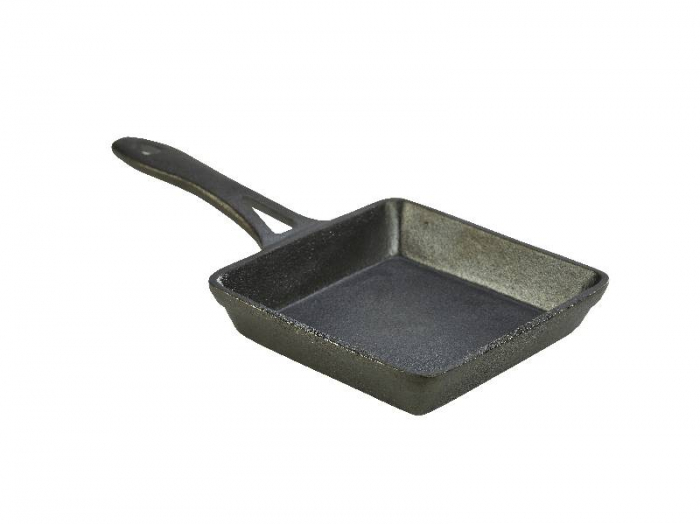 Mini Cast Iron Square Frypan 13 x 3cm - SKU: C133