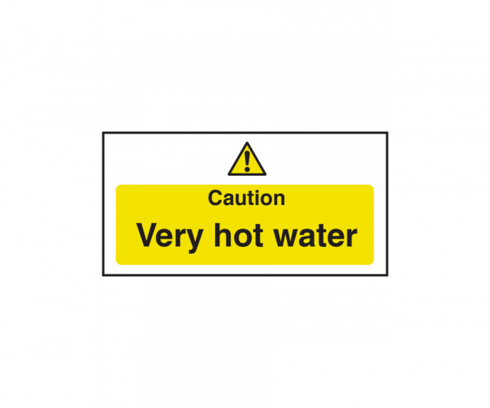 Caution Very Hot Water Notice - SKU: CS053