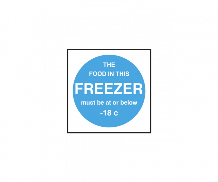 Freezer Temperature Notice - SKU: CS075