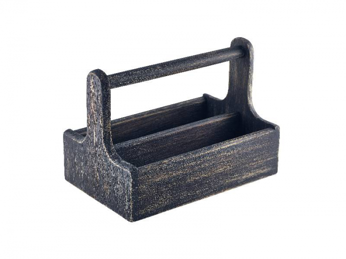 Black Wooden Table Caddy - SKU: DWTCBK