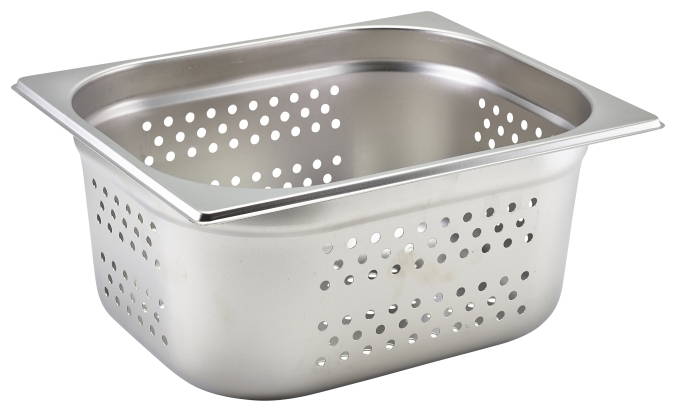 GenWare Perforated St/St Gastronorm Pan 1/2 - 150mm Deep - SKU: GNP12-150