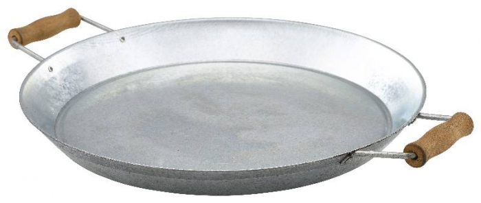 Galvanised Steel Platter 14"/35.5cm - SKU: GSPL14