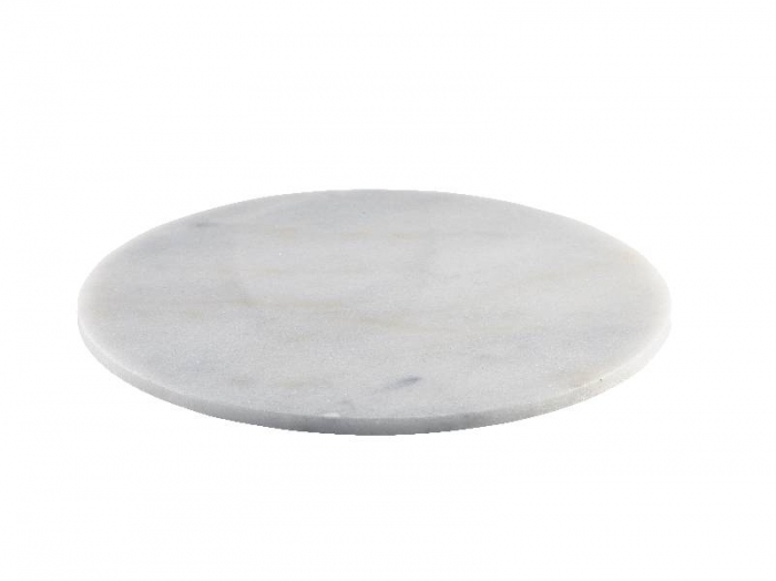 White Marble Platter 33cm Dia - SKU: MBL-33W