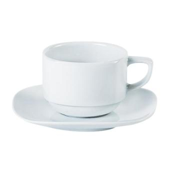 Square Stacking Teacup Saucer 15cm/6" - SKU: P21124