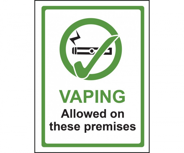 Vaping Allowed on These Premises Sign - SKU: PS459