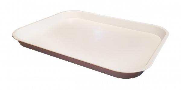Extra Large Plastic Catering Tray 457(L) x 356(W) x 22(D)mm White - SKU: RAKB4