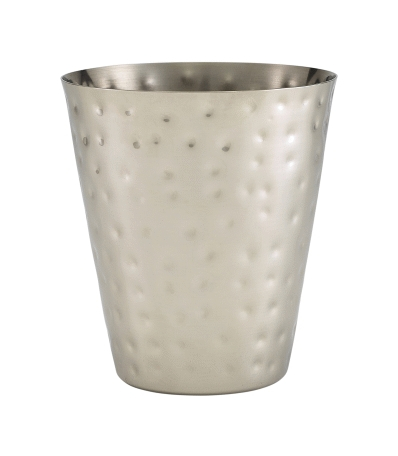 Hammered Stainless Steel Conical Serving Cup 9 x 10cm - SKU: SVHC9